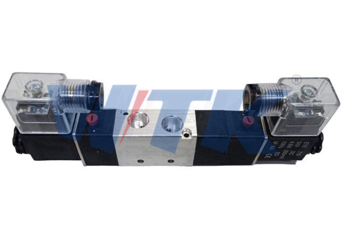 VÁLVULA SOLENOIDE PNEUMÁTICA 5 VIAS 3 POSIÇÕES 1/4 - Imagem 2