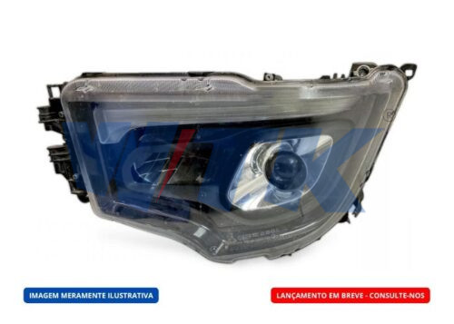 Farol Principal Actros Máscara Negra C/ Projetor Le